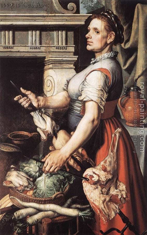 Pieter Aertsen : Cook in front of the Stove